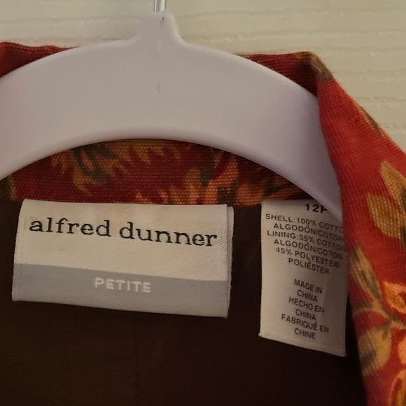 𝅺vintage 90s- 80s- Blouse- Jacket- Top- Floral- Red - Picture 2 of 7